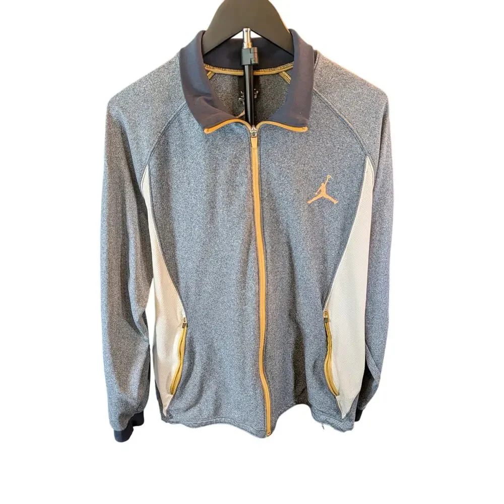 Nike Air Jordan Dri-FIT Full Zip Track Jacket Blue White Men's Large